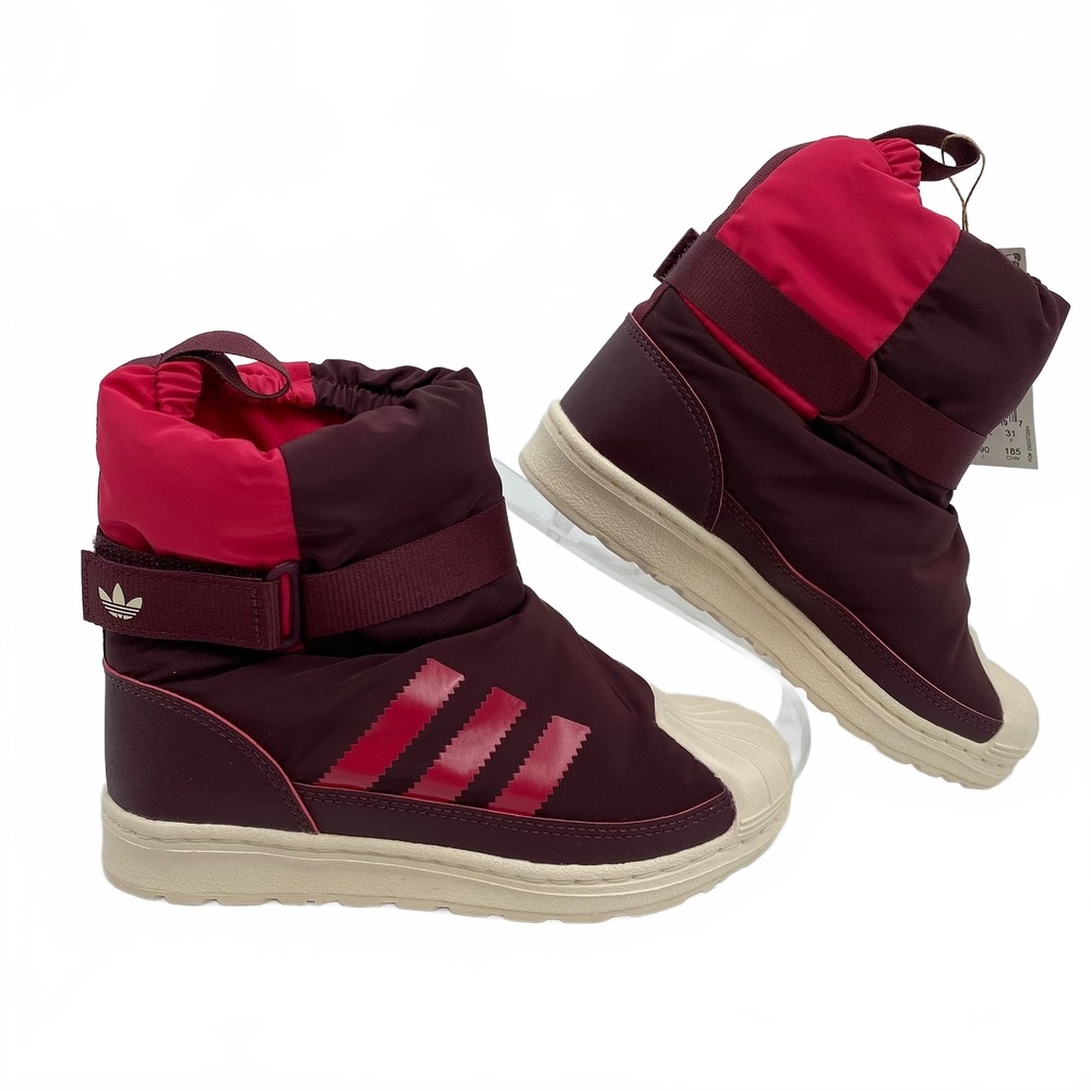 adidas Red Pink Boots Maroon Pink Superstar 360 | Kids 13G